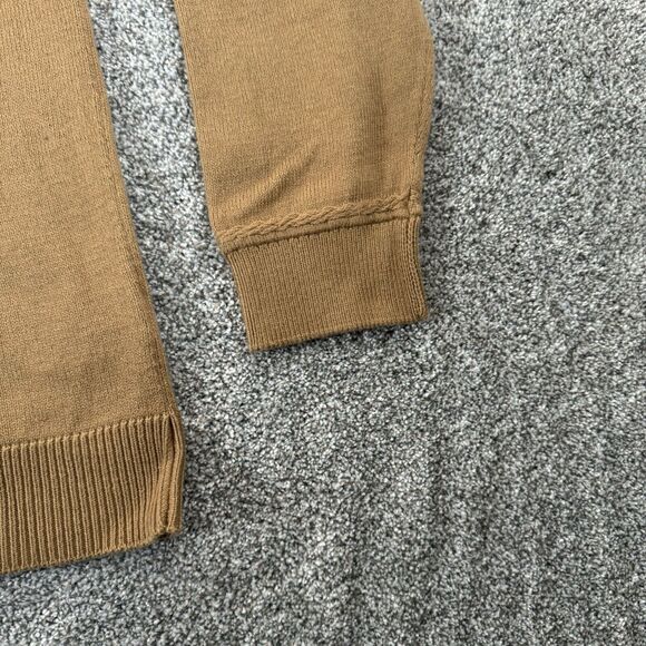 Tommy Hilfiger Sweater Womens XL Relaxed Fit Mockneck Academia Preppy Tan - Picture 2 of 12